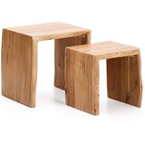 Kave Home Stranski mizici v kompletu 2 ks iz masivne akacije 40x50 cm Lomiri – Cene