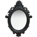 vidaXL Stensko ogledalo v grajskem stilu 56x76 cm črno, (20802545) | Shoptok.si