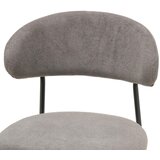 MID.YOU STOL, kovina, tekstil siva, črna | Shoptok.si