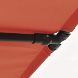  Vrtni suncobran s aluminijskim stupom 2 x 1,5 m terakota | shoptok.hr