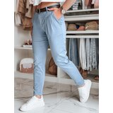 DStreet Spodnie damskie chinosy z paskiem MODELA niebieskie | ePonuda.com