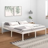 vidaXL posteljni okvir bel iz trdne borovine 180x200 cm 6FT Cene
