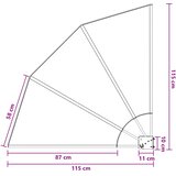  Zaslon za privatnost na balkonu 115 x 115 cm Poliester | shoptok.hr