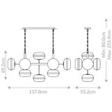 Elstead Lighting VISEČA NIHALNA SVETILKA Eurofase 80 cm 40 W E27 | Shoptok.si