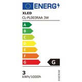 Xled CL-PL003RAA 3W 6400K ugradni okrugli led panel,290Lm,Fi82/60x17mm | ePonuda.com