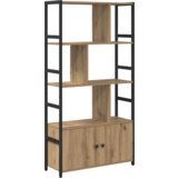 vidaXL Knjižna polica artisan hrast 80 x 30 x 155,5 cm Konstruiran les | Shoptok.si