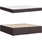  Krevetna konstrukcija Tamno smeđa 200 x 200 cm tkanina | shoptok.hr