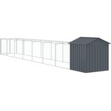 Kućica za pse s krovom antracit 117x813x123 cm pocinčani čelik | shoptok.hr