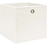 vidaXL škatle za shranjevanje 4 kosi bele 32x32x32 cm blago | Shoptok.si