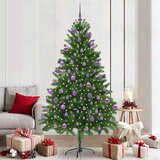  Božićno drvce s 300 LED svjetlima s stalakom Zelena 210 cm PE | shoptok.hr
