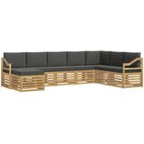  Set vanjskih sofa 8 pcs Bijela i antracit 304 x 185,5 x 73 cm | Shoptok.si