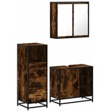  3-dijelni set kupaonskog namještaja boja hrasta drveni | shoptok.hr
