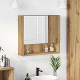 vidaXL Ogledalo ormar hrast artisan 59 x 17 x 55 cm Konstruirano drvo u