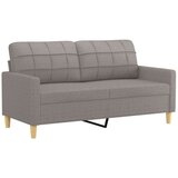  2-dijelni set sofa s jastucima smeđesivi od tkanine | shoptok.hr