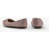 Gemre Pink suede ballet flats with rhinestones Larissa | Shoptok.si