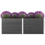 Visoka greda 250x50x91 cm WPC siva