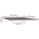  Okvir za krevet bijela 140x190 cm od masivnog drva | shoptok.hr