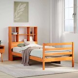 vidaXL Krevet s regalom za knjige bez madraca 75 x 190 cm masivno drvo | shoptok.hr