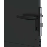  Vrtna vrata 110 x 105 cm Crna Može se zaključati | shoptok.hr