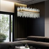 Toolight Kristalna stropna svjetiljka zlatna APP1513-CP80 | shoptok.hr