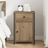 vidaXL Noćni ormarić od hrastovine 40x42x60 cm Konstruirano drvo | shoptok.hr