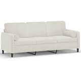  Trosjed s ukrasnim jastucima krem 180 cm baršunasti | Eponuda.com