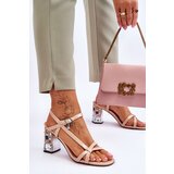 S. BARSKI Lacquered Sandals On A Decorative Heel D&A | Shoptok.si
