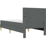  Okvir kreveta s madracem Tamno siva 100 x 200 cm tkanina | shoptok.hr