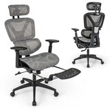  Ergonomska uredska stolica s preklopnom podrškom za noge i podesivim naslonjačem za glavu, računalnička stolica. | shoptok.hr