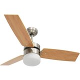  Stropni ventilator sa svjetlom i daljinskim 108 cm svjetlosmeđi | shoptok.hr
