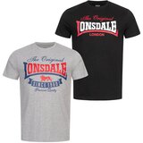 Lonsdale Men's t-shirt regular fit double pack | Shoptok.si
