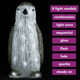 vidaXL LED božićna akrilna figura pingvina unutarnja i vanjska 30 cm | shoptok.hr
