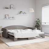  Izvlečna dnevna postelja taupe 100x200 cm blago, (20936874) Cene