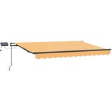 vidaXL Retraktilna tenda Peščena 500 × 300 cm blago, (5000251732) | Shoptok.si