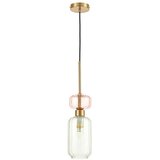  Luster na sajli MOLLY 1xE14/40W/230V, prečnik 12 cm, zlatna/zelena/ružičasta | Eponuda.com
