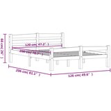  Okvir za krevet od masivne borovine boja meda 120 x 200 cm | shoptok.hr