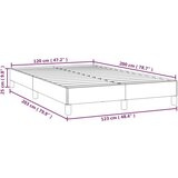  Za krevet boja cappuccina 120x200 cm umjetna koža | shoptok.hr