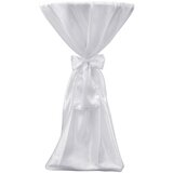 Maison Chic Prevleka za zunanjo pohištvo - Pregrinjalo za Mizo 60 cm Bele Barve s Trakom 2 kosa, (21795547) Cene