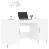 Radni stol bijeli 140 x 50 x 75 cm od konstruiranog drva | shoptok.hr