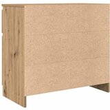  Komoda s ladicama artisan hrast 71x35x65 cm konstruirano drvo | shoptok.hr