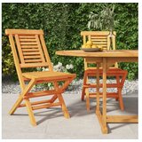  Sklopive vrtne stolice 2 kom 47x63x90 cm od masivne tikovine | shoptok.hr