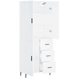  Visoka komoda bijela 69 5x34x180 cm konstruirano drvo | shoptok.hr