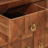 Ormarić s ladicama Med smeđi 70x35x70 cm puno drvo bagrem - boja meda 1 | shoptok.hr
