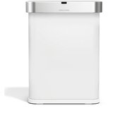 simplehuman Mat bijela beskontaktna željezna kanta za smeće 58 l Sensor – Cijene