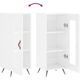  Komoda sjajna bijela 34,5 x 34 x 90 cm od konstruiranog drva | shoptok.hr