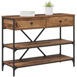  Konzolna stolica s ladicama Smeđa 100 x 34,5 x 75 cm boja drva | shoptok.hr