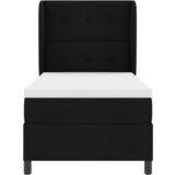  Krevet s opružnim baza s madracem Crni 90x200 cm Tkanina | shoptok.hr