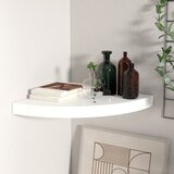 vidaXL plutajuća kutna polica visoki sjaj bijela 35 x 35 x 3,8 cm MDF Cijene