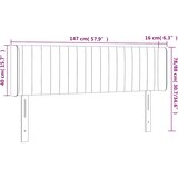  LED uzglavlje tamnozeleno 147x16x78/88 cm baršunasto | shoptok.hr