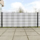 Furnova Balkonsko platno 10 kosov belo 255x19 cm poli ratan, (21919212) | Shoptok.si
